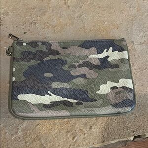 Thirty-One Camouflage Green and Gray Clutch